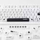 Black Cartoon 104+26 XDA-like Profile Keycap Set Cherry MX PBT Dye-subbed for Mechanical Gaming Keyboard